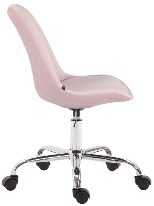 Silla de oficina Terciopelo Toulouse, rosa