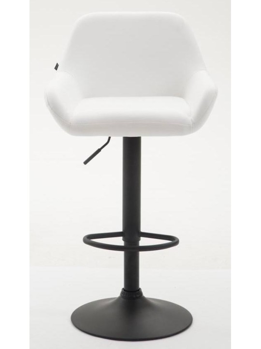 Juego de 2 taburetes de bar Braga piel sintética, blanco Juego de 2 taburetes de bar Braga piel sintética, blanco