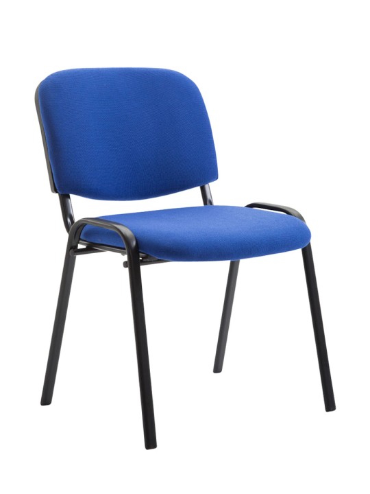 Juego de 4 sillas de visita tela Ken, azul Juego de 4 sillas de visita tela Ken, azul