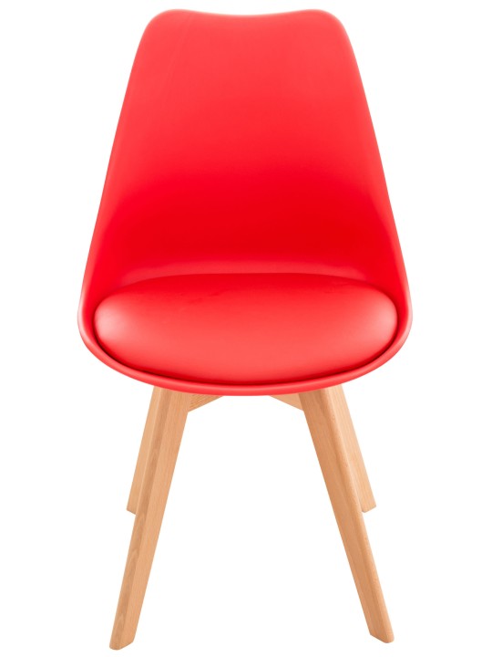 Conjunto de 4 sillas Linares, rojo