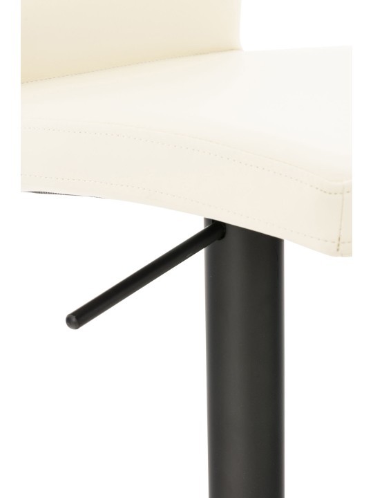 Taburete de bar Cadiz piel sintética, crema