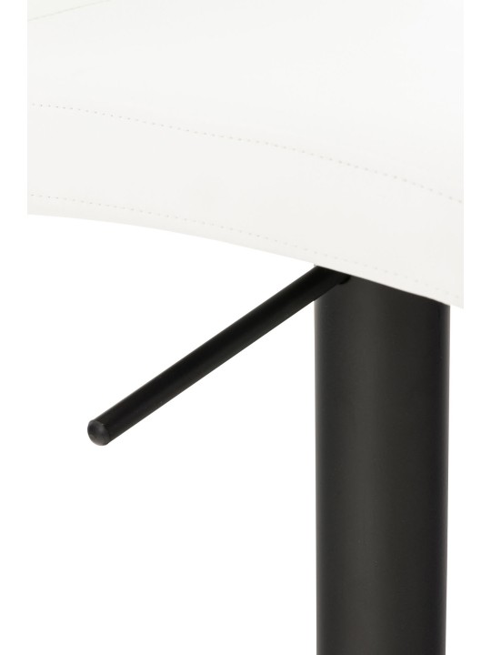 Taburete de bar Cadiz piel sintética, blanco