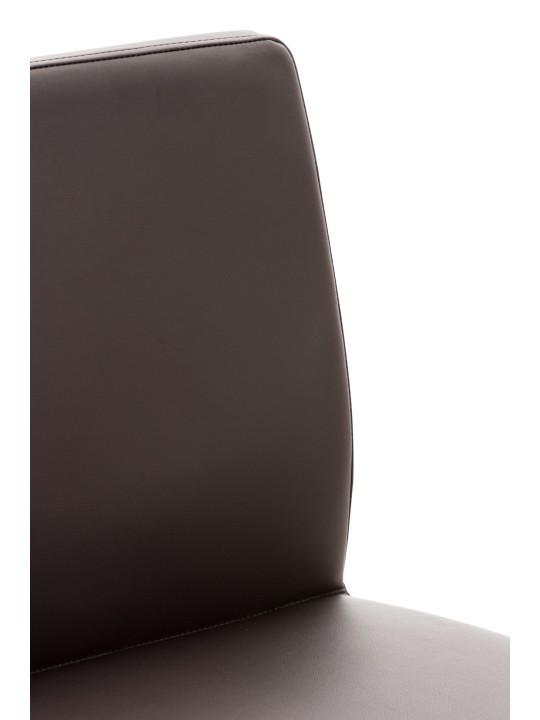 Taburete de bar Cadiz piel sintética, marrón Taburete de bar Cadiz piel sintética, marrón