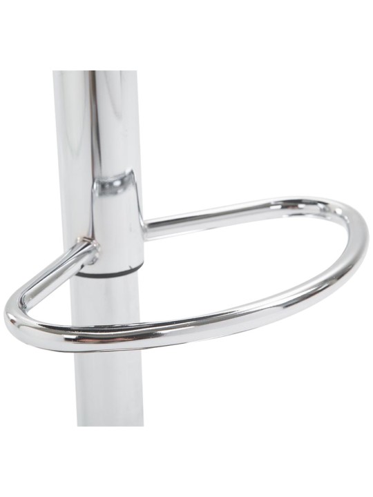 Juego de 2 taburetes de bar Lazio piel sintética C, negro