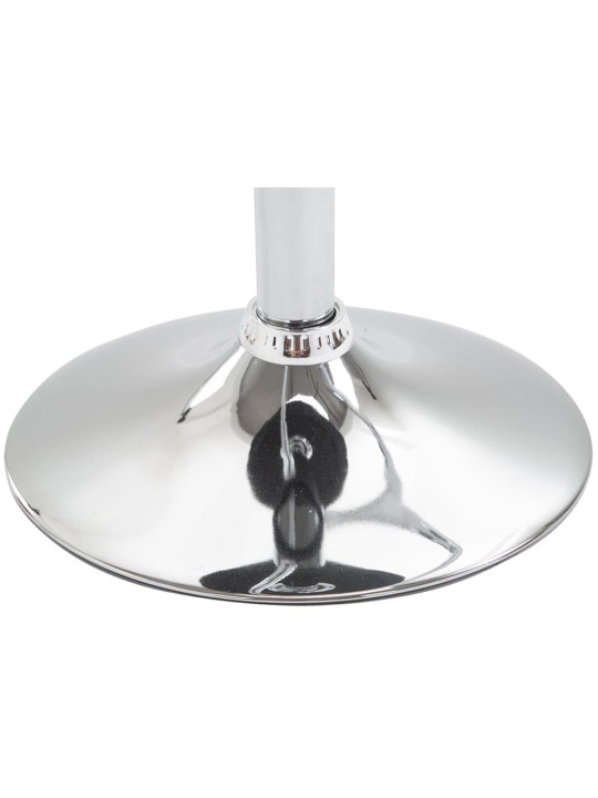 Juego de 2 taburetes de bar Lazio piel sintética C, negro