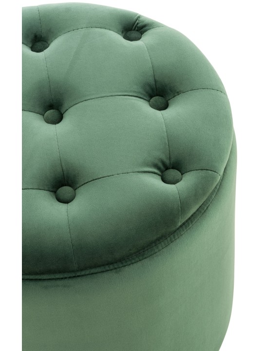 Taburete Pantin terciopelo, verde