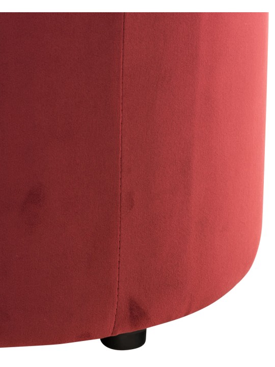 Taburete Pantin terciopelo, rojo