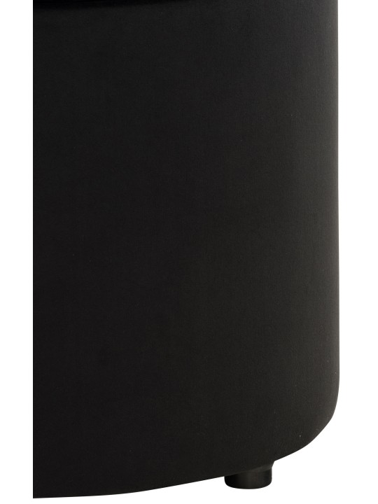 Taburete Pantin terciopelo, negro