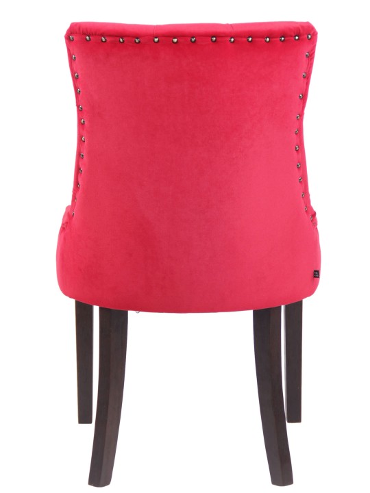 Silla de comedor Aberdeen terciopelo antiguo, rojo