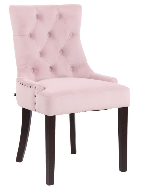Silla de comedor Aberdeen terciopelo antiguo, rosa