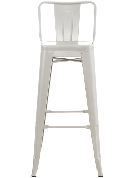 Juego de 2 taburetes de bar Mason, plata