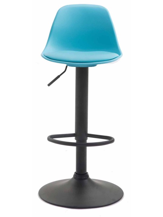 Juego de 2 taburetes de bar Kiel plástico, azul