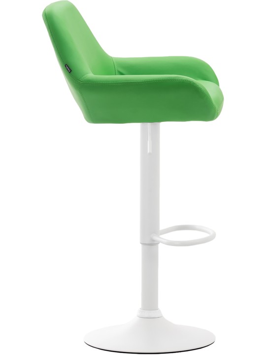 Taburete de bar Braga piel sintética, verde Taburete de bar Braga piel sintética, verde