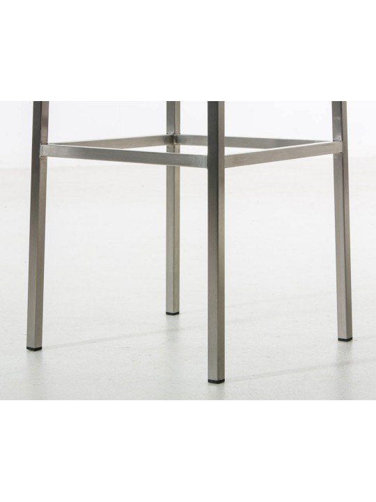 Juego de 2 taburetes de bar Montreal 85 tejido acero inoxidable, gris oscuro Juego de 2 taburetes de bar Montreal 85 tejido acero inoxidable, gris oscuro