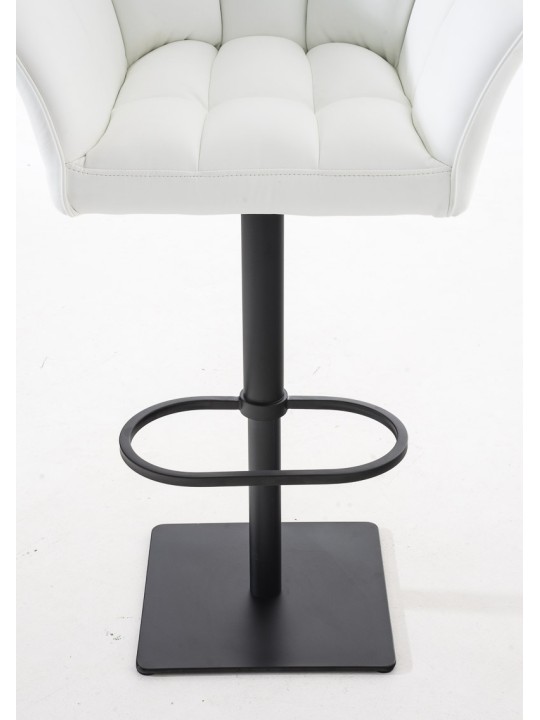 Juego de 2 taburetes de bar Damaso de piel sintética, blanco Juego de 2 taburetes de bar Damaso de piel sintética, blanco