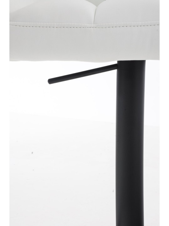 Juego de 2 taburetes de bar Damaso de piel sintética, blanco Juego de 2 taburetes de bar Damaso de piel sintética, blanco