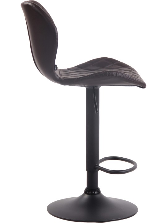 Taburete de bar de corcho de piel sintética, marrón