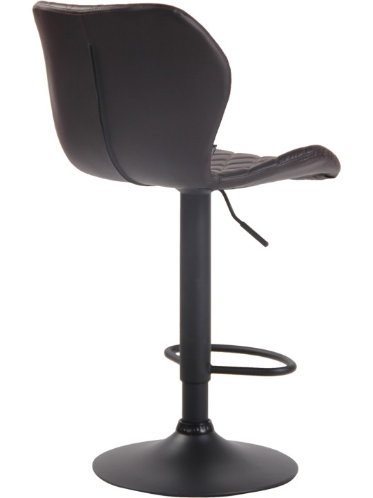 Taburete de bar de corcho de piel sintética, marrón