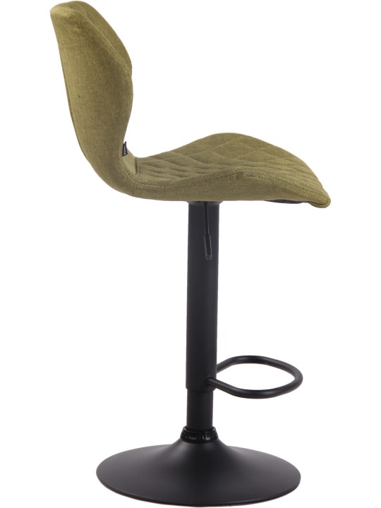 Juego de 2 taburetes de bar tela de corcho, verde