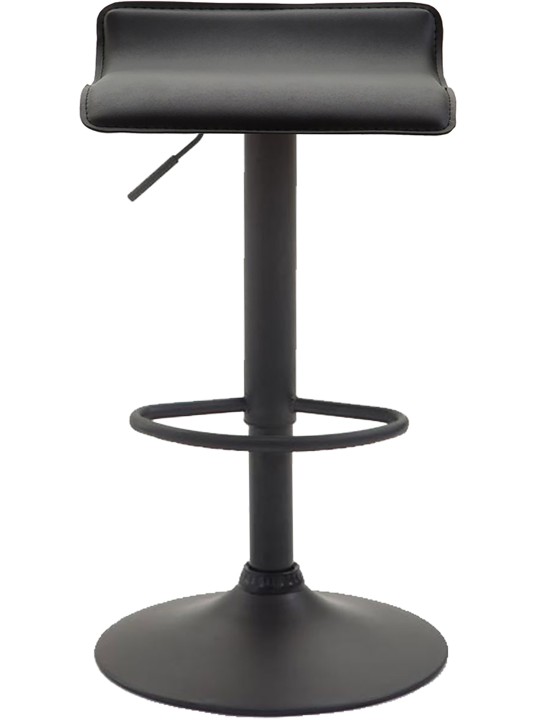 Taburete de bar Dyn V2 cuero artificial, negro