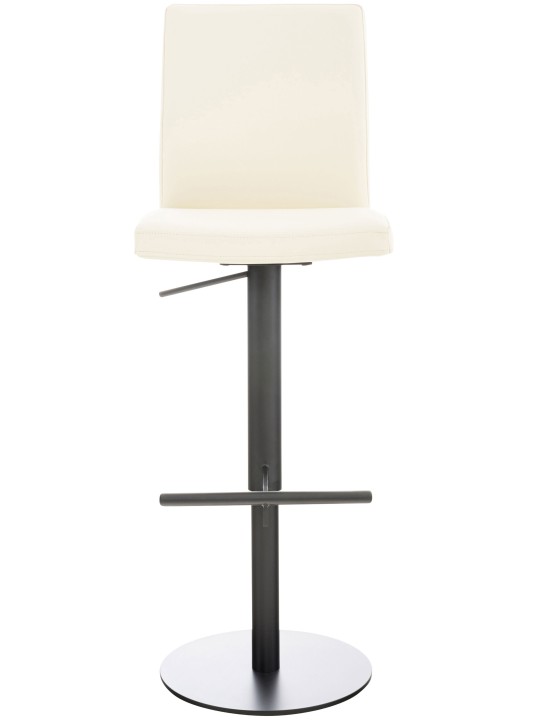 Juego de 2 taburetes de bar Cadiz piel sintética, crema Juego de 2 taburetes de bar Cadiz piel sintética, crema
