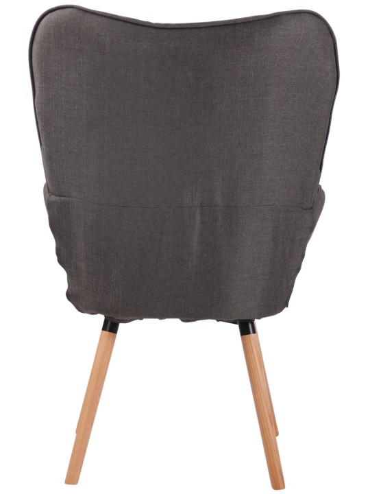 Tumbona Ashford tela natural, gris oscuro