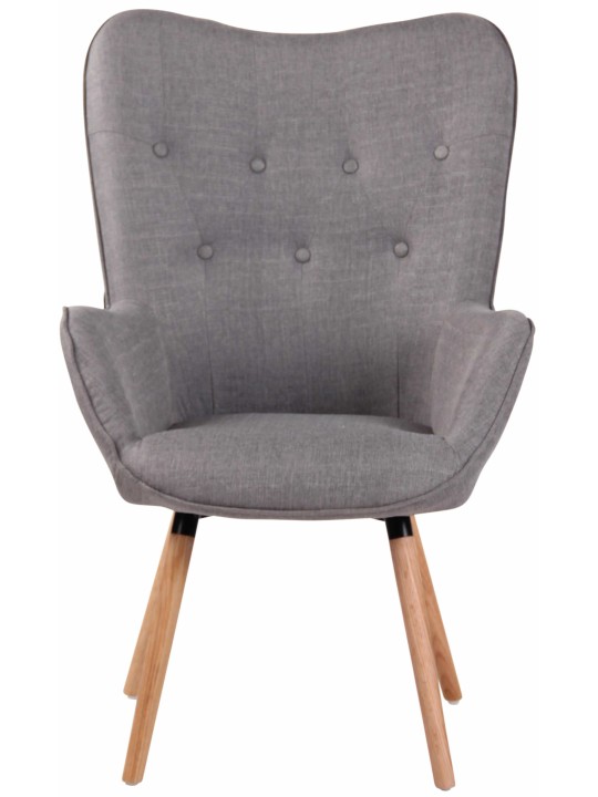 Tumbona Ashford tela natural, gris