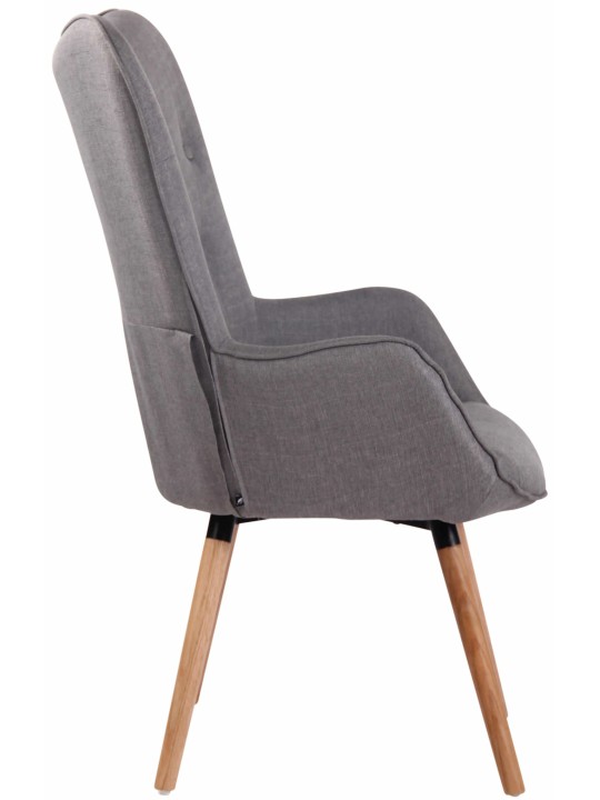 Tumbona Ashford tela natural, gris