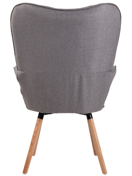 Tumbona Ashford tela natural, gris