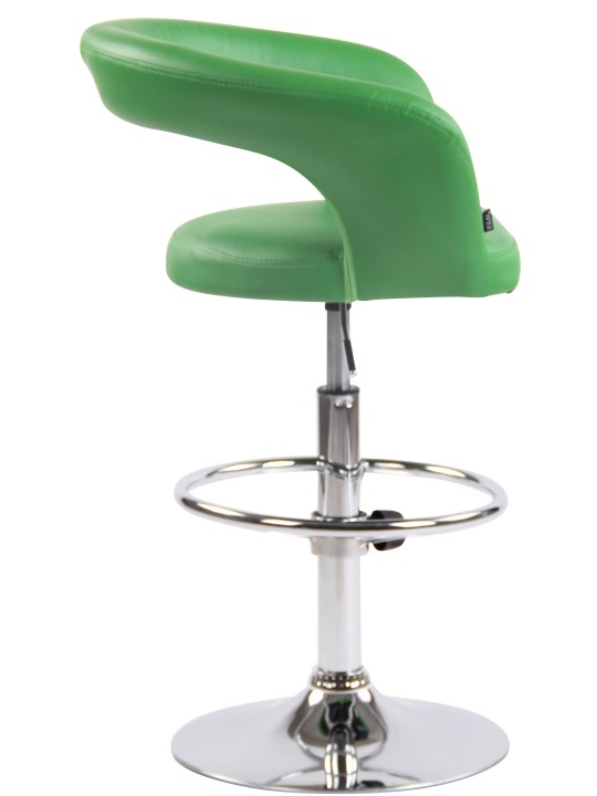 Taburete de bar Jaen piel sintética, verde Taburete de bar Jaen piel sintética, verde