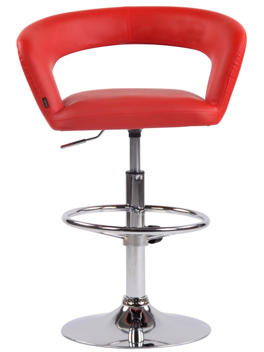 Taburete de bar Jaen piel sintética, rojo Taburete de bar Jaen piel sintética, rojo