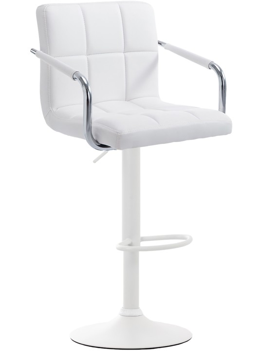 Taburete de bar Lucy V2, blanco