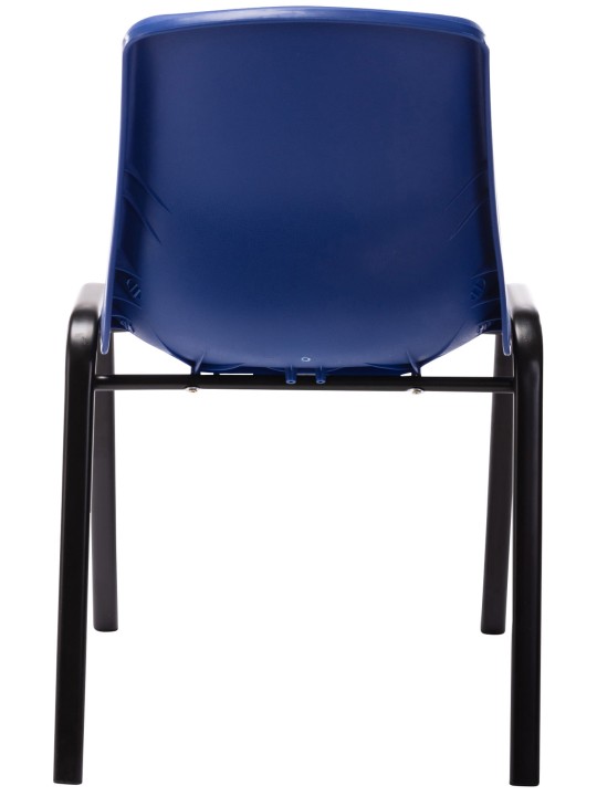 Juego de 4 sillas apilables Nowra plástico, azul Juego de 4 sillas apilables Nowra plástico, azul