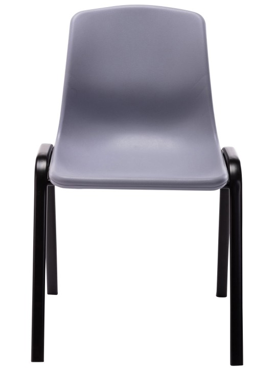 Juego de 4 sillas apilables Nowra plástico, gris Juego de 4 sillas apilables Nowra plástico, gris