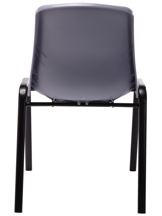 Juego de 4 sillas apilables Nowra plástico, gris Juego de 4 sillas apilables Nowra plástico, gris