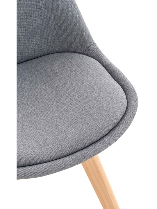 Silla Linares tela, gris claro Silla Linares tela, gris claro
