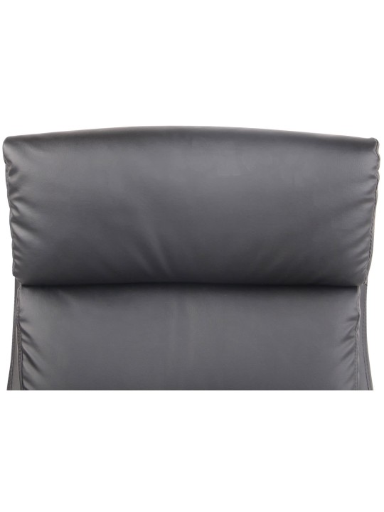 Silla de oficina Bradford piel sintética, negro