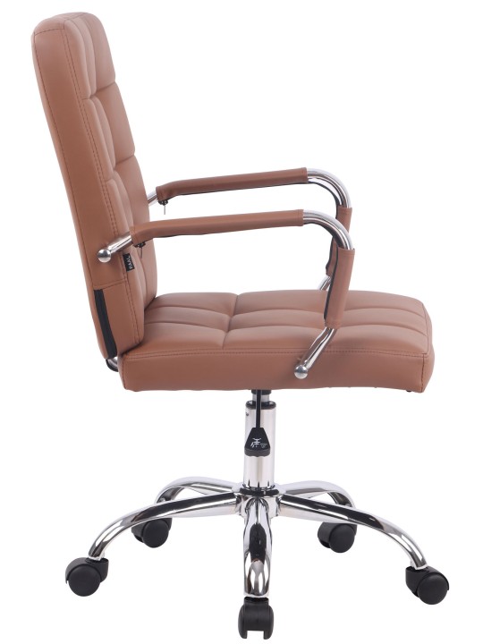 Silla de oficina Deli PRO ecopiel, marrón claro Silla de oficina Deli PRO ecopiel, marrón claro