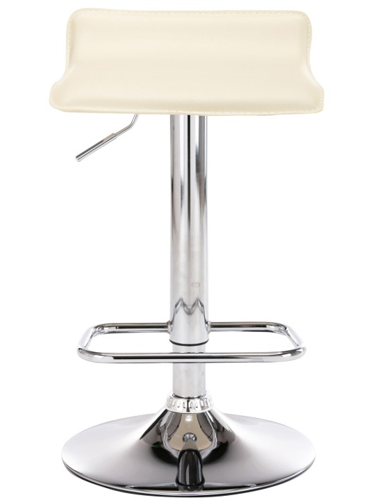 Juego de 2 taburetes de bar Dyn, crema