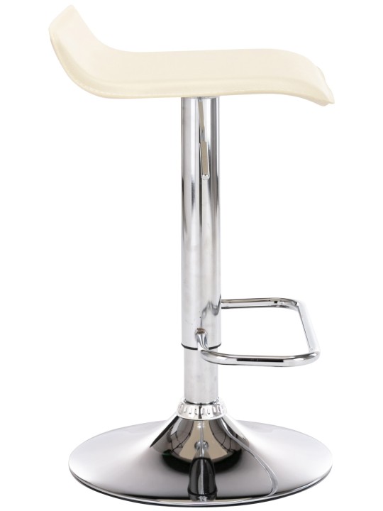 Juego de 2 taburetes de bar Dyn, crema
