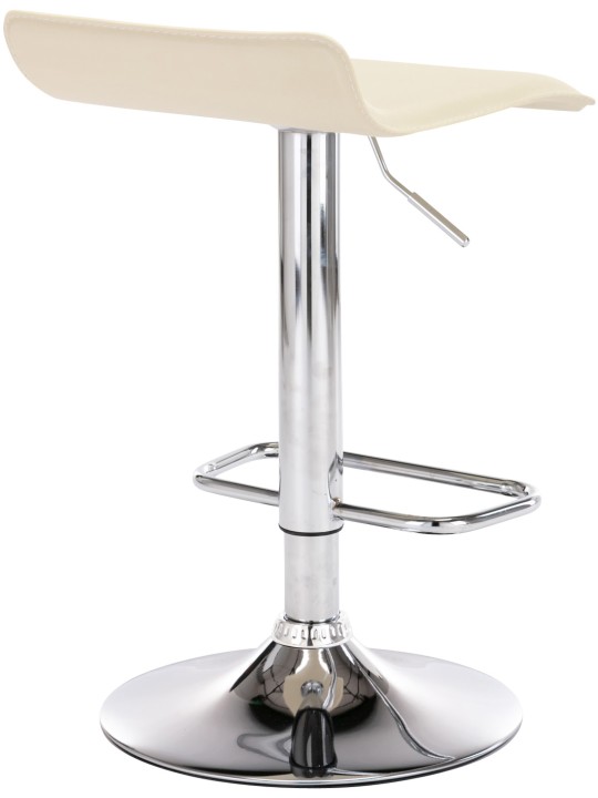 Juego de 2 taburetes de bar Dyn, crema