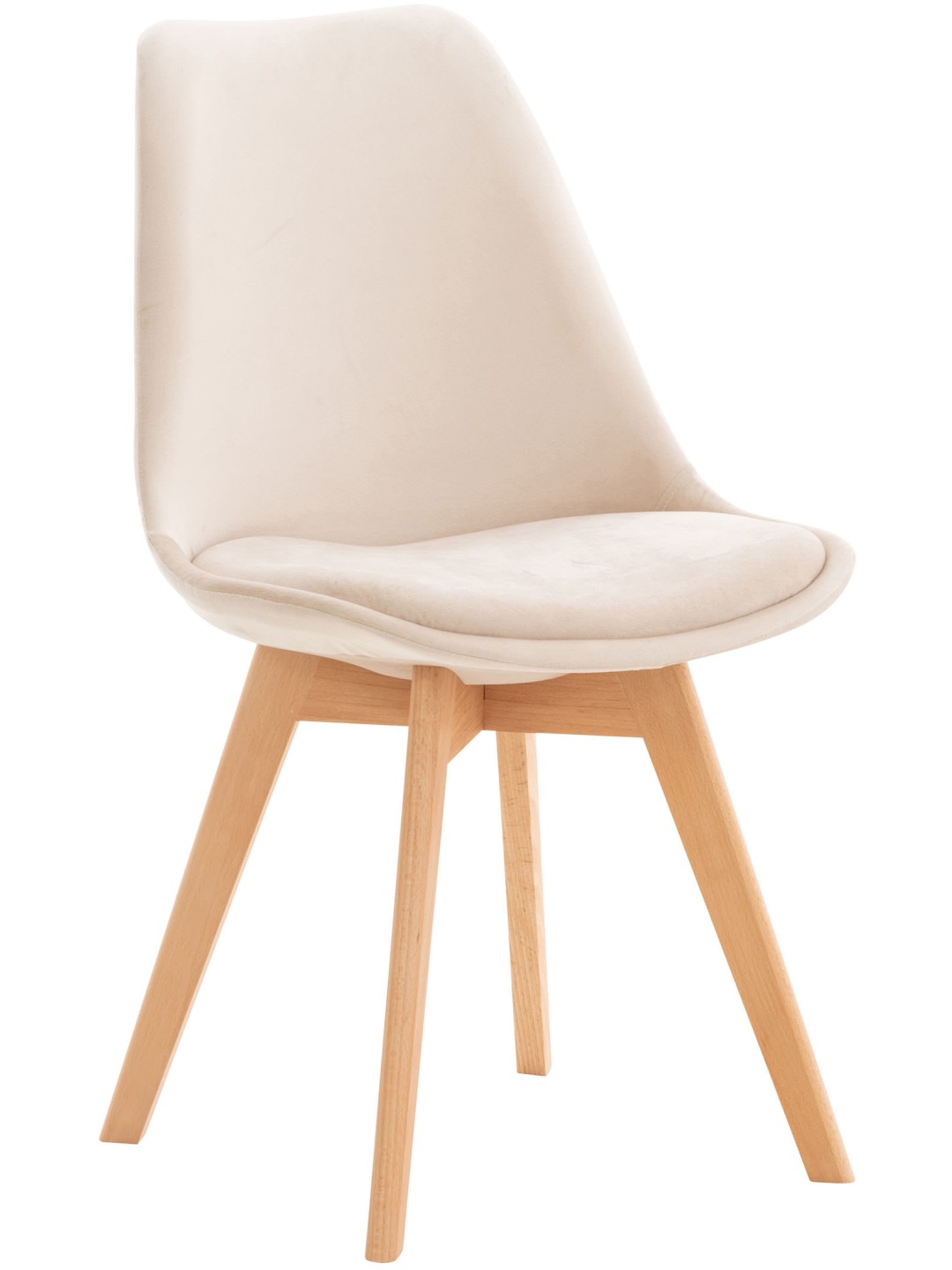 Silla Linares Terciopelo, beige