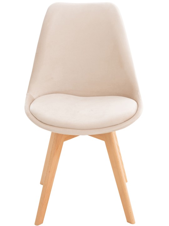 Silla Linares Terciopelo, beige Silla Linares Terciopelo, beige