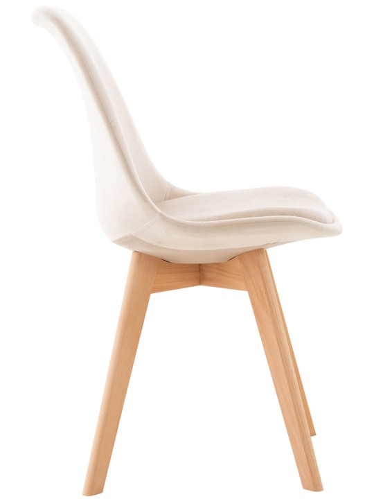 Silla Linares Terciopelo, beige Silla Linares Terciopelo, beige