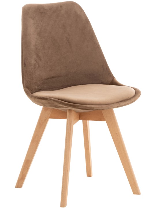 Silla Linares Terciopelo, marrón Silla Linares Terciopelo, marrón