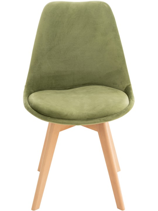 Silla Linares Terciopelo, verde claro Silla Linares Terciopelo, verde claro