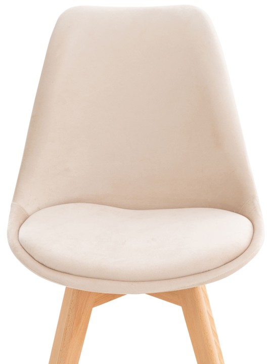 Silla Linares Terciopelo, beige Silla Linares Terciopelo, beige