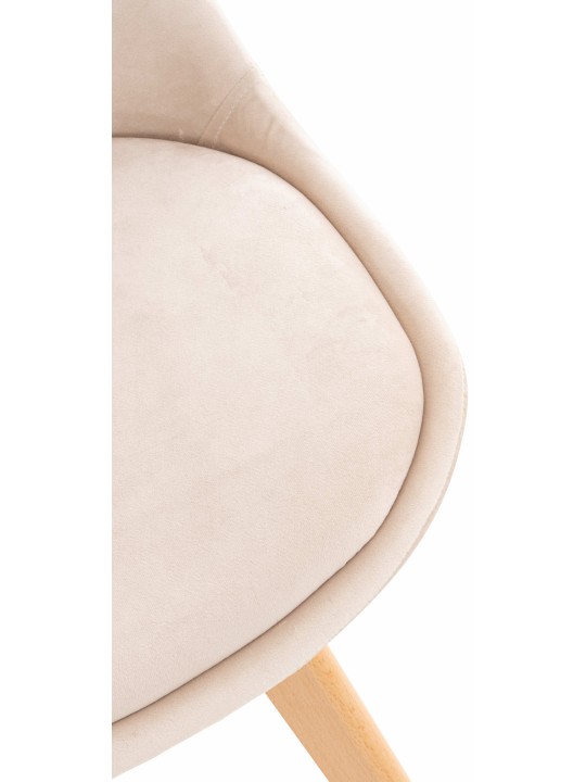 Silla Linares Terciopelo, beige Silla Linares Terciopelo, beige