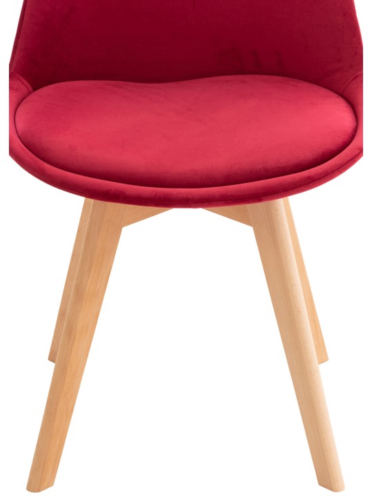 Silla Linares Terciopelo, rojo Silla Linares Terciopelo, rojo