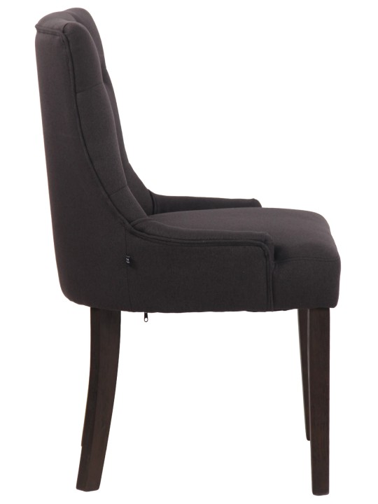 Silla de comedor Inverness tela antigua, negro